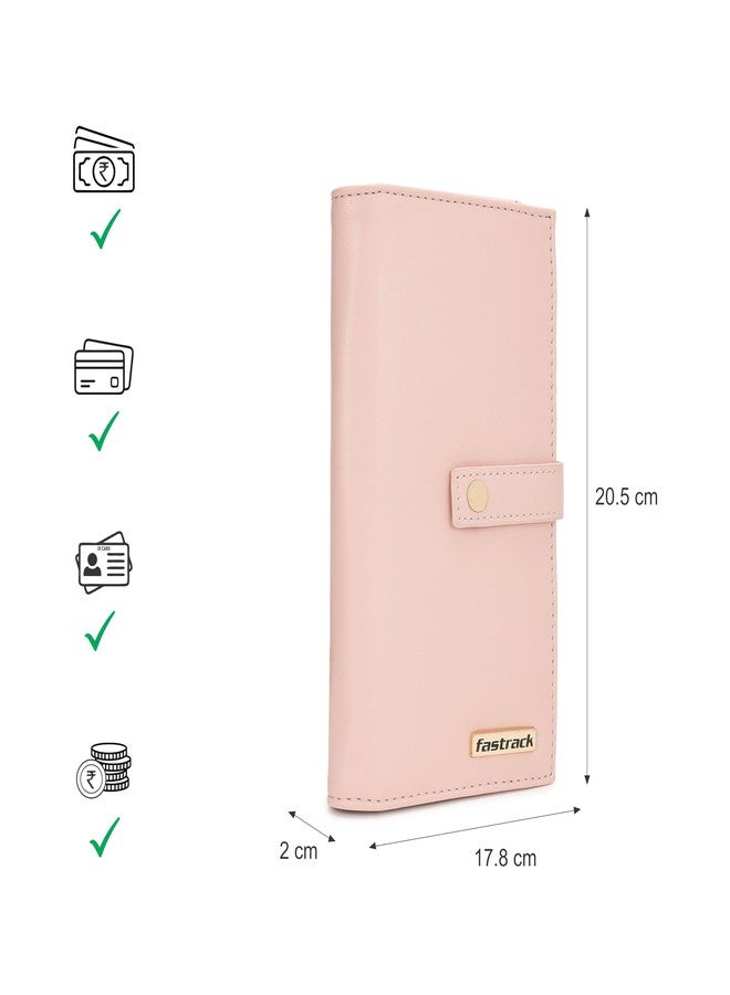 Fastrack Women's Faux Leather Multi-Pocket Wallet | Multiple Card Slots, Zip Pocket and Cash Slot | Organized and Stylish | Wallet for Casual Carry - Image 4